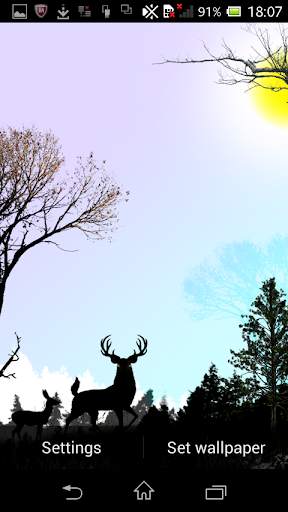 Galaxy Deer HD Live Wallpaper screenshot 5