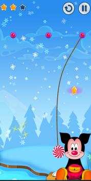कट रस्सी मिकी - cut rope Micki screenshot 2