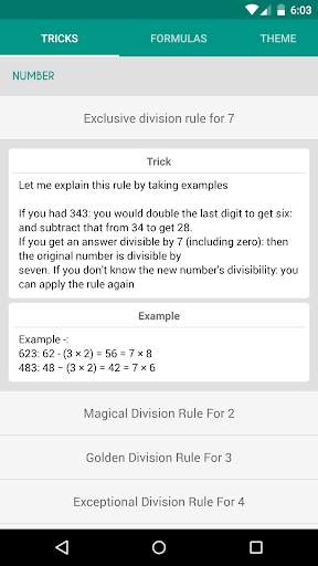 Math Tricks & Formulas screenshot 3