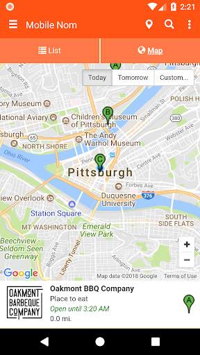 Mobile Nom - Food Truck Finder screenshot 2