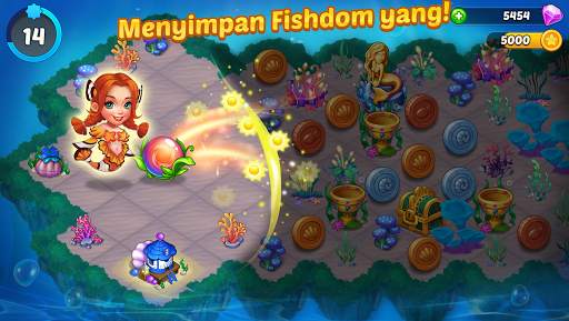 Merge Mermaids-magic puzzles screenshot 2