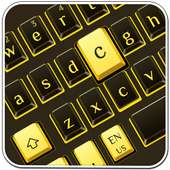 لوحة المفاتيح الذهبية السوداء on 9Apps