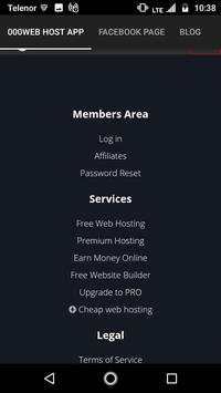 000Web Host App screenshot 3