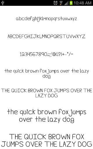 Fonts Hand for FlipFont screenshot 5