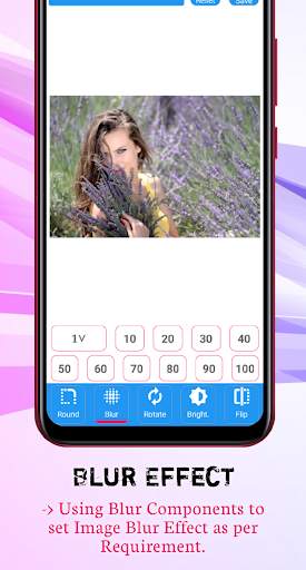 Photo Editor - Round Corner Blur rotate and flip screenshot 2