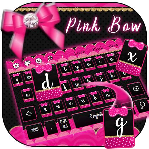 Pink Bow Keyboard 10001005