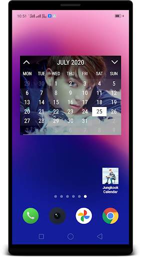 Jungkook Calendar Widget screenshot 2