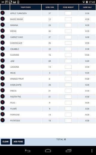 Carb Calc screenshot 2