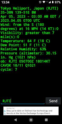 METAR скриншот 4
