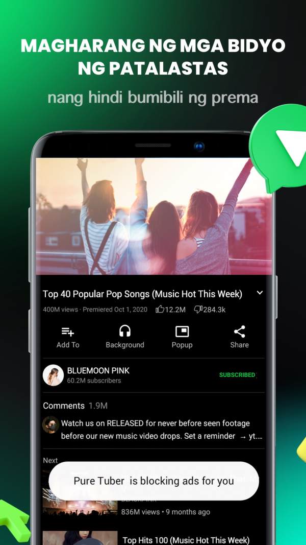 Pure Tuber - Block Ads for Video, Free Premium screenshot 2