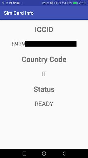 Sim Card Info screenshot 1