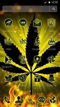 Weed Yellow Fire Theme скриншот 6