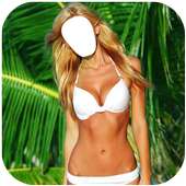 Hot Girls bikini suit Photo editor & montage logo