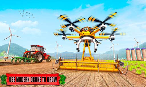 Drone Driving Tractor Simulatr screenshot 4