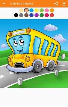 Little Bus Coloring screenshot 2