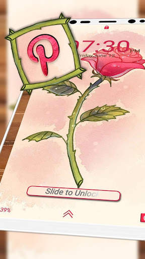 Rose Watercolor Launcher Theme screenshot 3