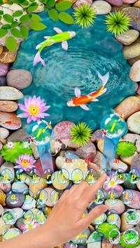 Live 3D Animated Koi Fish Keyboard Theme screenshot 3