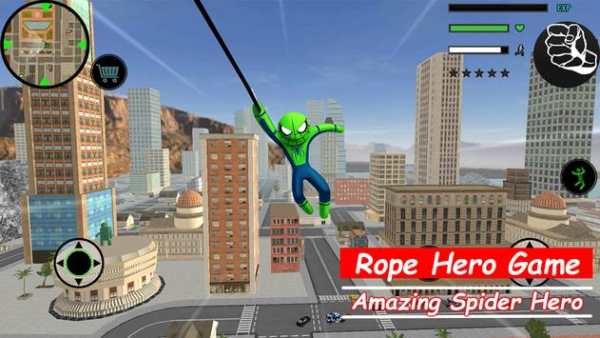 Rope Hero Game скриншот 1