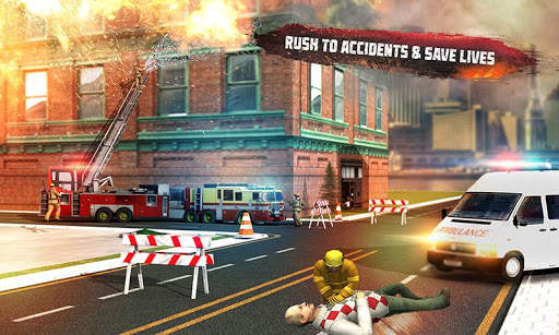 Game Truk Pemadam Kebakar Kota screenshot 4