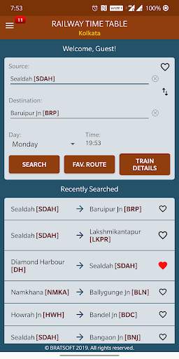 RTT Kolkata: Offline Rail Time screenshot 2