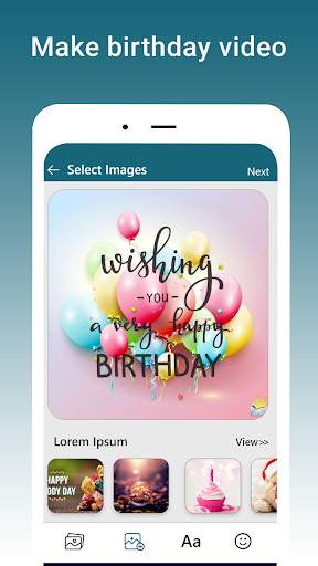 Birthday VM : Birthday Video and Photo Maker App screenshot 2