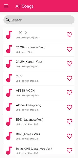 TWICE Lyrics Offline screenshot 3