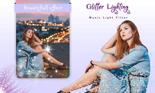 Glitter Light Effect Filter - Magic Light Filter скриншот 1
