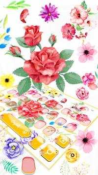 Colorful Flower Keyboard Theme screenshot 1