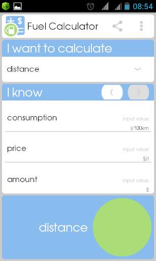 Fuel Calculator screenshot 1