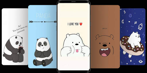 Cute Bear Cartoon Wallpaper screenshot 2