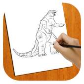 Learn how to Draw Godzilla on 9Apps