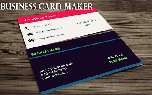 Bussiness Card Maker स्क्रीनशॉट 2