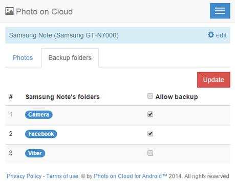Photo on Cloud for Android screenshot 2
