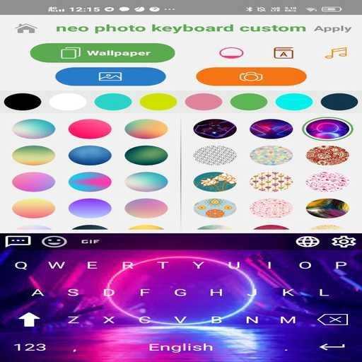 neo keyboard hd wallpaper and custom photos screenshot 3