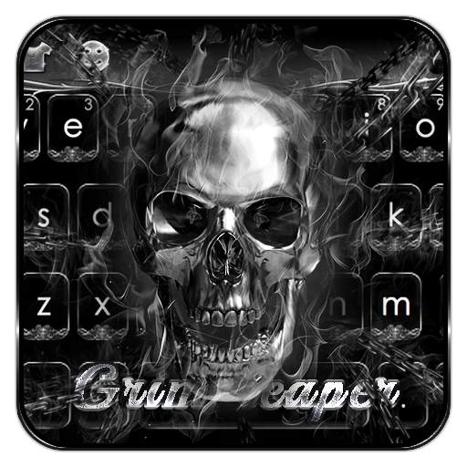 Skull Grim Reaper Keyboard 10001006