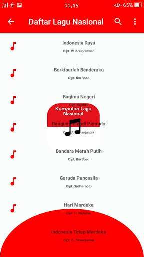 Kumpulan Lagu Nasional screenshot 2
