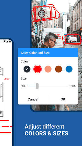 Draw on screen floating tool, Screenshot & Share screenshot 3