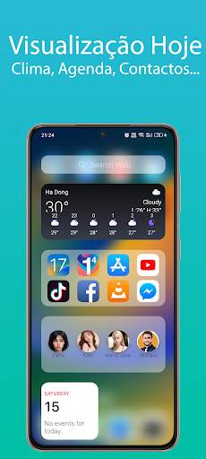 iOS 17 Launcher with App Lock screenshot 2