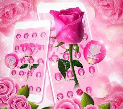 3D Animated Pink Rose Launcher Theme screenshot 13