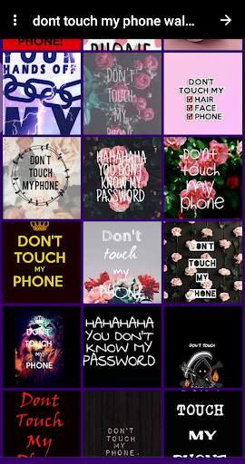 wallpapers dont touch my phone black screenshot 2