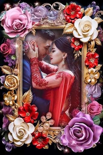 Lovely flower photo frame screenshot 1