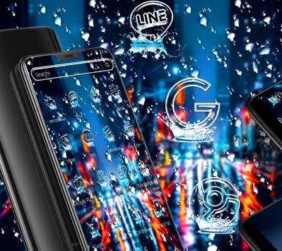 Water Drop City Launcher Theme 💦 screenshot 2