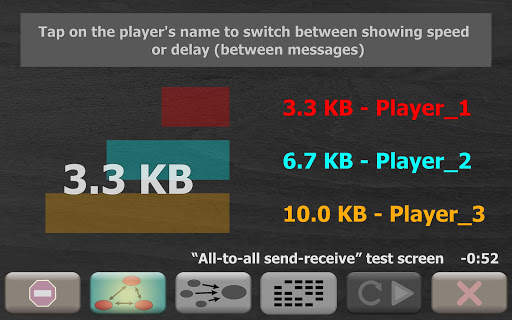 GPG Real-time multiplayer connection speed test screenshot 2