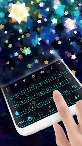 Neon Keyboard Theme स्क्रीनशॉट 3