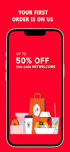 Netfoodish : Food Delivery screenshot 1