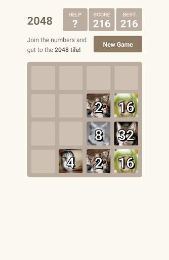 2048 Cat Puzzle Brain Games screenshot 1