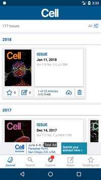 Cell Press Journal Reader 5 تصوير الشاشة
