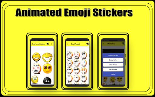 Animated EMOJI Stickers: For All Messengers screenshot 1