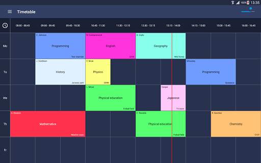 Timetable screenshot 6