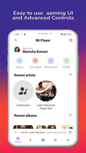 Mi Music Player : Smart Music Player screenshot 1